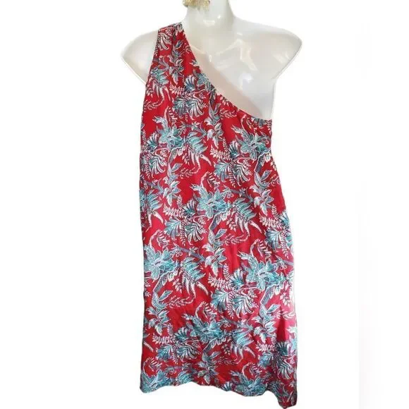 LOFT Iris one shoulder dress S - Picture 3 of 7